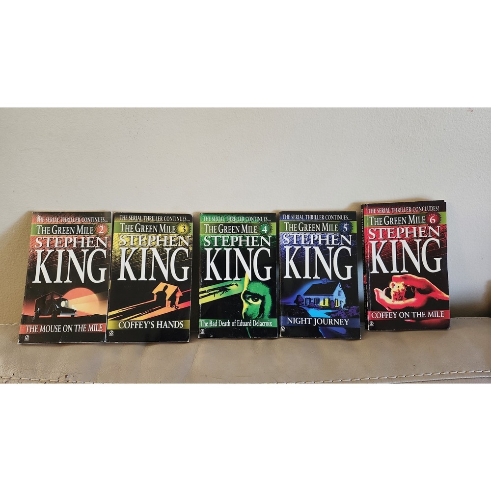 Stephen King The Green Mile Series Lot Of (5) ,2,3,4,5,6 Part Paperback Set 1996